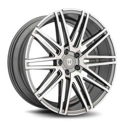 Curva Concepts - Curva Concepts C48 20x10.5 BLANK 40mm Gunmetal/Machined C48-20105BLNK4073GMMF