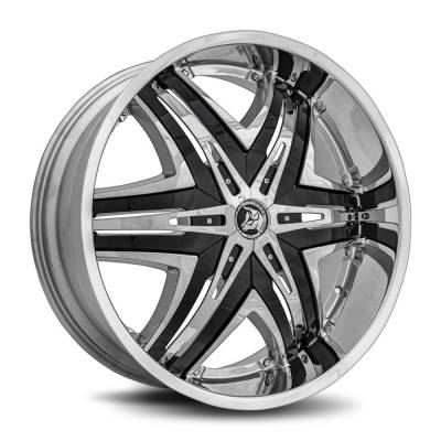Diablo Wheels - Diablo Wheels DE Elite 24x10 BLANK 12mm Chrome DE-241BLNK1278