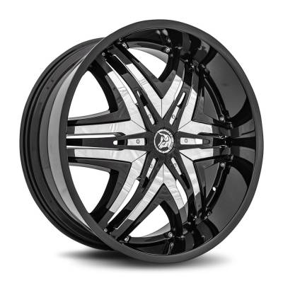 Diablo Wheels - Diablo Wheels DE Elite 24x10 BLANK 12mm Gloss Black DE-241BLNK1278B