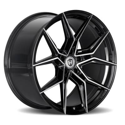 Curva Concepts - Curva Concepts CFF43 20x8.5 5x4.5 35mm Black/Machined CFF43-20851143573BMF