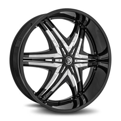 Diablo Wheels - Diablo Wheels DE Elite 28x10 BLANK 15mm Gloss Black DE-281BLNK1578XLB