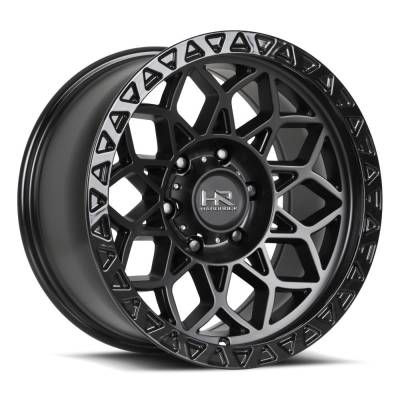 Hardrock Offroad - Hardrock Offroad H108 17x9 6x135 1mm Matte Black/Black H108-179036001BB