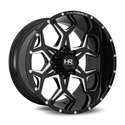 Hardrock Offroad - Hardrock Offroad H507 Reckless 20x12 5x5.0 -44mm Black/Milled H507-201273144BM