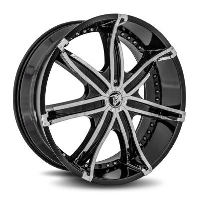 Diablo Wheels - Diablo Wheels DNA 24x10 BLANK 35mm Gloss Black DNA-241BLNK3573B