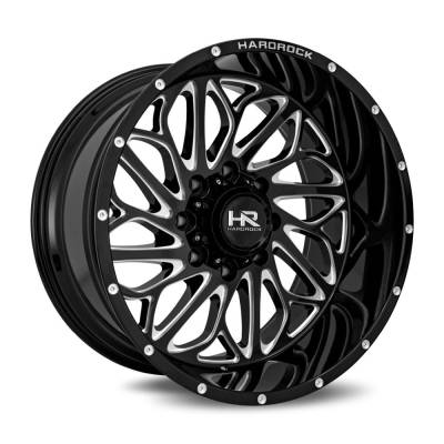 Hardrock Offroad - Hardrock Offroad H508 BlackTop 20x10 6x135 -19mm Black/Milled H508-201036119BM