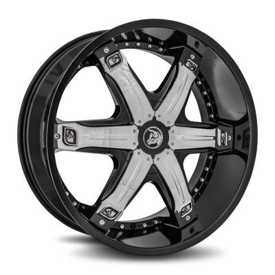 Diablo Wheels - Diablo Wheels Fury 24x10 BLANK 35mm Gloss Black FUR-241BLNK3578B