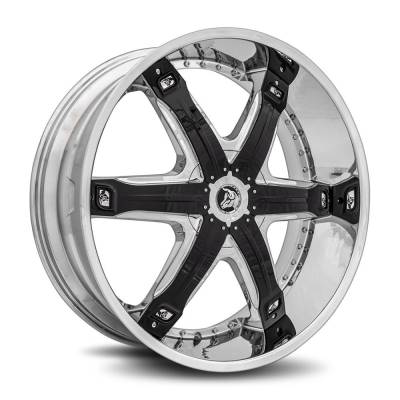 Diablo Wheels - Diablo Wheels Fury 28x10 BLANK Chrome FUR-281BLNK1578XL