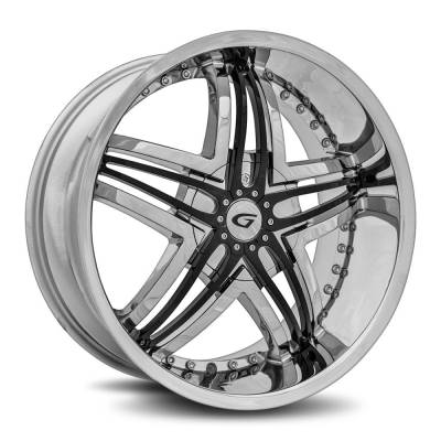 Diablo Wheels - Diablo Wheels G1 Blitz 20x8.5 5x112 35mm Chrome G1-2085D243573