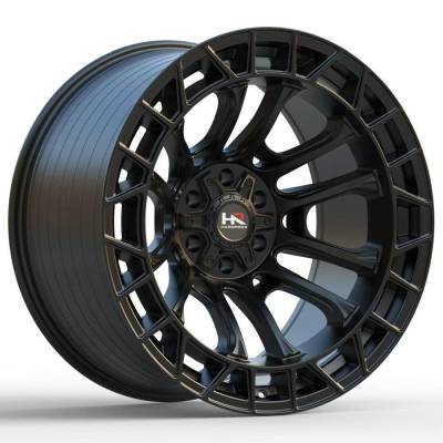 Hardrock Offroad - Hardrock Offroad H110 17x9 6x5.5 1mm Satin Black H110-179083001BB