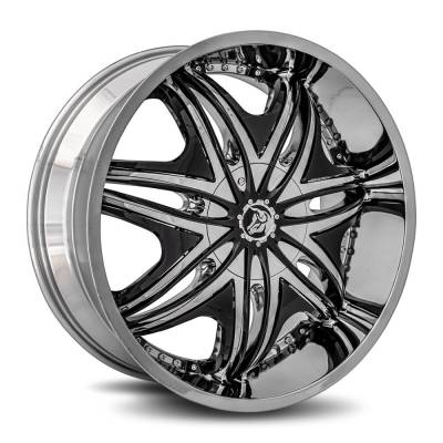Diablo Wheels - Diablo Wheels Morpheus 22x9.5 BLANK 13mm Chrome MOR-229BLNK1373