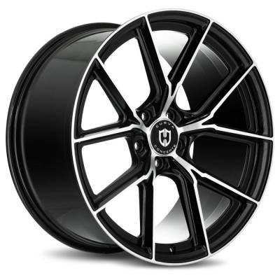 Curva Concepts - Curva Concepts CFF70 20x10 5x4.5 40mm Black/Machined CFF70-20101144073BMF