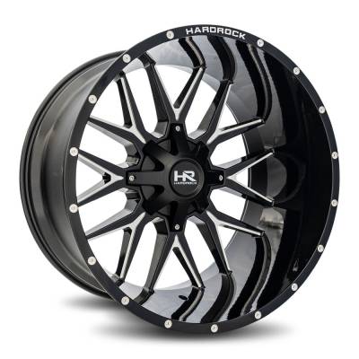 Hardrock Offroad - Hardrock Offroad H700 Affliction 24x14 8x6.5 -76mm Black H700-241481176GBM