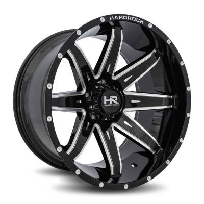 Hardrock Offroad - Hardrock Offroad H502 Painkiller 22x10 6x5.5 -25mm Black/Milled H502-221083125BM