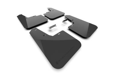 Rally Armor - Rally Armor MF136-UR-BLK-MBK Black Mud Flap/Metallic Black Logo