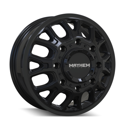 Mayhem - Mayhem 8107D-7677BF Cogent DUALLY 8107D 17x6.5 8x200 125mm 142mm Gloss Black