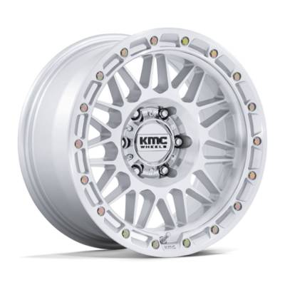 KMC - KMC Wheels KM555 ATTACK 17x8.5 5x5.0 -10mm Silver/Machined KM555SD17855010N