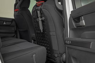 Rough Country Suspension Systems - Rough Country 10664 Black Seat Back MOLLE Panel Organizer