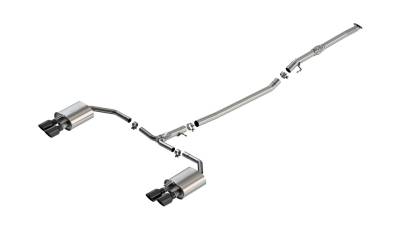 Borla - Borla 141014BC S-Type Cat-Back Exhaust Dual Split Rear Exit for 25-26 Kia K5 GT