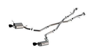 Borla - Borla 140449CB S-Type Cat-Back Exhaust Single Split RR Exit for 11-26 Durango RT