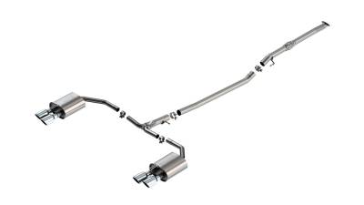 Borla - Borla 141014 S-Type Cat-Back Exhaust Dual Split RR Exit for 25-26 Kia K5 GT 2.5