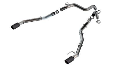 Borla - Borla 60743CFBA 2.75" Tail Pipe Kit for 24-26 Ranger Raptor 128.7" Wheelbase