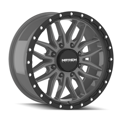 Mayhem - Mayhem 8310-2978MGT VECTOR 20x9 8x180 18mm 124.1mm Matte Gunmetal w/Black Lip