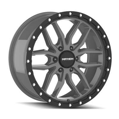 Mayhem - Mayhem 8310-7936MGT Vector 17x9 6x135 18mm 87.1mm CB Matte Gunmetal w/Black Lip