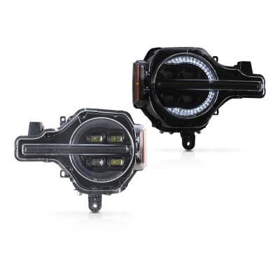 Attica 4x4 - Attica 4x4 CHATT0760-H6-GBC-SQ Sol Series LED Projector He for 21-26 Ford Bronco