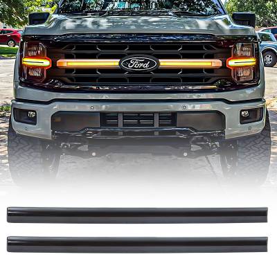 AMERICAN MODIFIED - AMERICAN MODIFIED AMFMAA00191 LED Grille Amber Lights w/Sequential Turn Signal