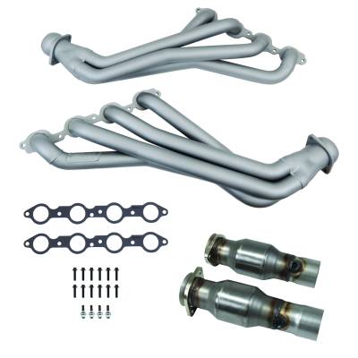 BBK Performance Parts - BBK 40443 1-7/8 Long Tube Headers Mid Pipes Titanium Ceramic 16-24 Camaro LT1