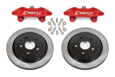 BMR Suspension - BMR Suspension DBK551 Brake Kit for 15" Conversion Solid Rotors Red Calipers