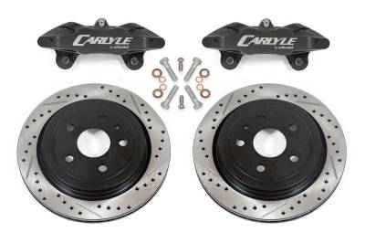 BMR Suspension - BMR Suspension DBK552 Brake Kit for 15" Conversion Drilled/Slotted Rotors Black