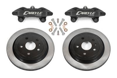 BMR Suspension - BMR Suspension DBK550 Brake Kit for 15" Conversion Solid Rotors Black Calipers