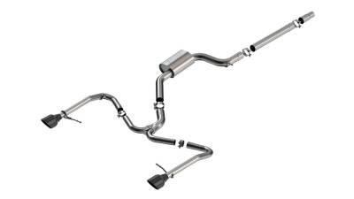 Borla - Borla 141033BC S-Type Cat-Back Exhuast One Split Rear Exit 22-26 VW Jetta GLI