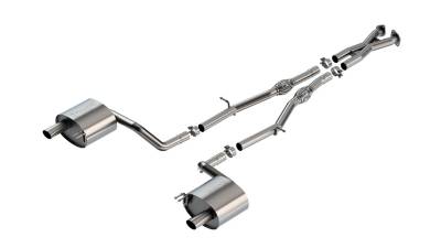 Borla - Borla 141018 S-Type Cat-Back Exhaust One Split RR Exit for 19-21 Genesis G70 3.3