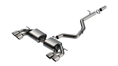 Borla - Borla 141029SB S-Type Cat-Back Exhaust Dual Split Rear Exit for 22-26 Golf R 2.0