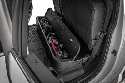Rough Country Suspension Systems - Rough Country RC0996 Under Seat Storage w/Locking for 15-25 F150/250/350/Raptor