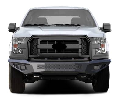 Black Horse Off Road - Black Horse AFB-F117-BU Armour II Heavy Duty Front Bumper for 18-20 Ford F150