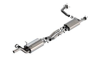Borla - Borla 60755 Dual 3" In/Out S-Type Mid-Section Exhaust System for 25-26 RAM 1500