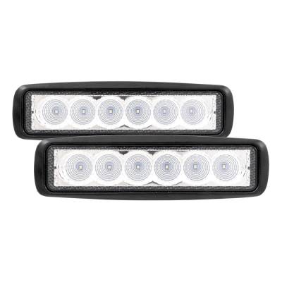 TrailFX - TrailFX 6SRUTLF2 6" Oval Utility Light 6 LEDs 3W Clear