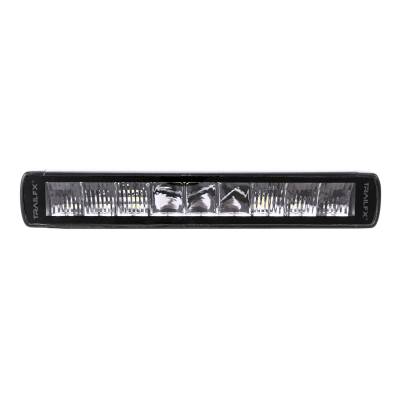 TrailFX - TrailFX 10SRBKCM 10" Single Row LED Light Bar 9 LEDs 5W Clear
