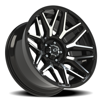 Vision Wheel - Vision Wheel 305-20073GBMF-25 305 Rekluse 20x10 5x5.0 -25mm Black/Machined