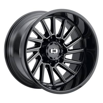 Vision Wheel - Vision Wheel 306 Rapier 20x12 8x180 -51mm Gloss Black/Milled 306-20287GBMS-51