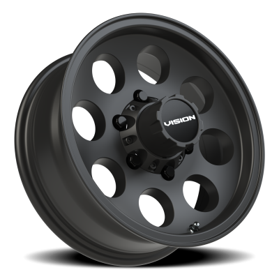 Vision Wheel - Vision Wheel 56VT5683SB0 56VT Midway 15x6 6x5.5 0mm Satin Black