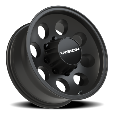 Vision Wheel - Vision Wheel 56VT Midway 16x7 8x6.5 -12mm Satin Black 56VT6781SB-12