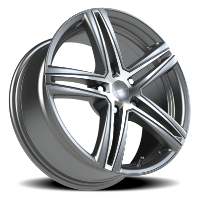 Vision Wheel - Vision Wheel 640-7731GMMF40 640 Nitrous 17x7.5 5x4.25 40mm Gunmetal/Machined