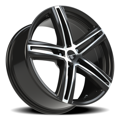 Vision Wheel - Vision Wheel 640-9865GBMF40 640 Nitrous 19x8.5 5x4.5 40mm Gloss Black/Machined