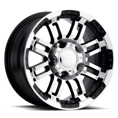 Vision Wheel - Vision Wheel 375VT4565GBMF0 375 Warrior 14x5.5 5x4.5 0mm Gloss Black/Machined