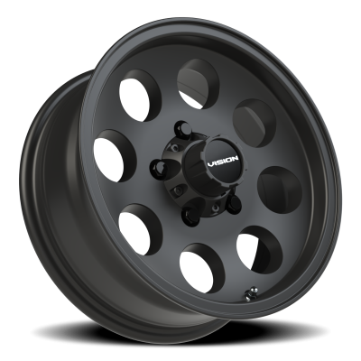 Vision Wheel - Vision Wheel 56VT5665SB0 56VT Midway 15x6 5x4.5 0mm Satin Black