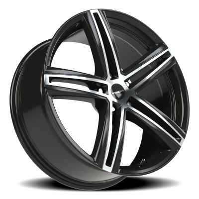 Vision Wheel - Vision Wheel 640-2865GBMF40 640 Nitrous 20x8.5 5x4.5 40mm Gloss Black/Machined